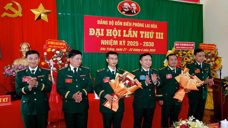 Ban chấp hành Đảng bộ đồn Biên phòng Lai Hòa nhiệm kỳ 2025-2030