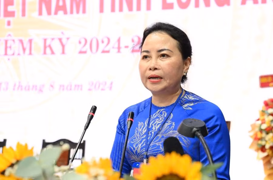 Đồng chí Nguyễn Thị Thu Trinh giữ chức danh Chủ tịch Ủy ban Mặt trận Tổ quốc Việt Nam tỉnh Long An, nhiệm kỳ 2024-2029.