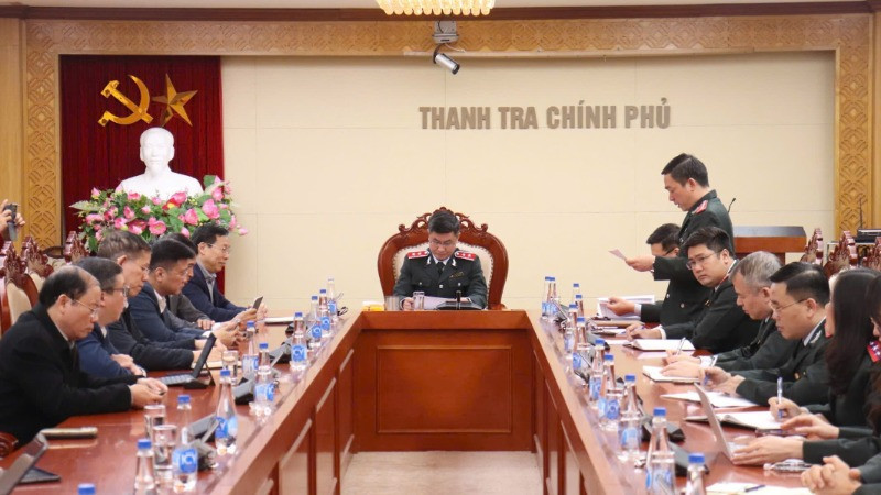 Quang cảnh buổi công bố kết luận.