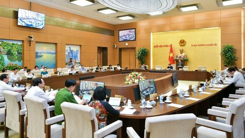 Một phiên họp của Ủy ban Thường vụ Quốc hội khóa XV. (Ảnh: quochoi.vn)