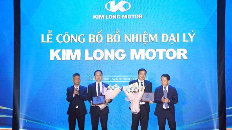 Kim Long Motor công bố bổ nhiệm đại lý tại Thành phố Hồ Chí Minh.