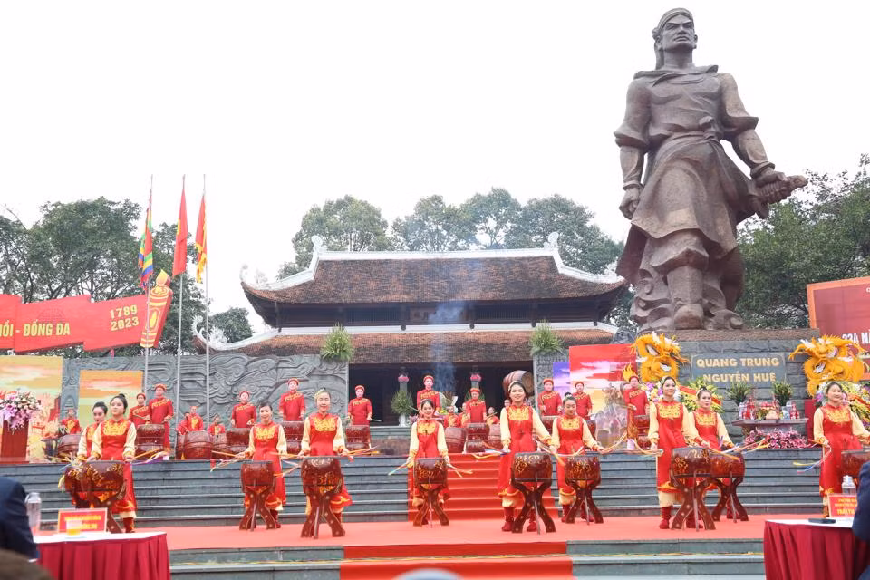 Chương trình trống hội chào mừng Lễ kỷ niệm 234 năm Chiến thắng Ngọc Hồi-Đống Đa.