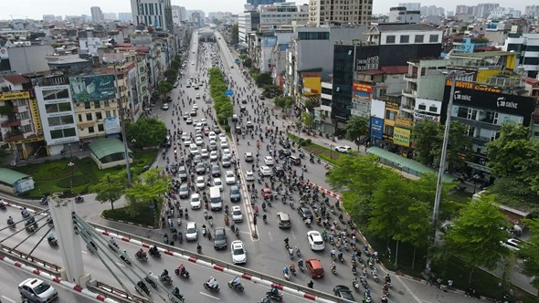 Hà Nội sẽ ưu tiên đầu tư đường Vành đai 2 đoạn Ngã Tư Sở-Cầu Giấy để giảm ùn tắc.