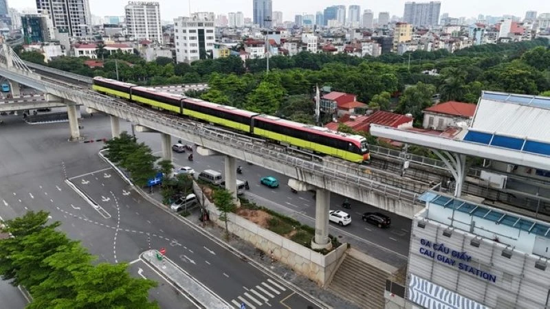 Đường sắt đô thị Nhổn-ga Hà Nội sẽ được vận hành toàn tuyến vào năm 2027.