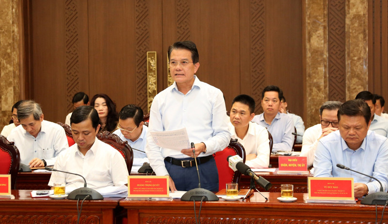 Các đại biểu thảo luận tại hội nghị sáng 11/5. (Ảnh: Duy Linh)