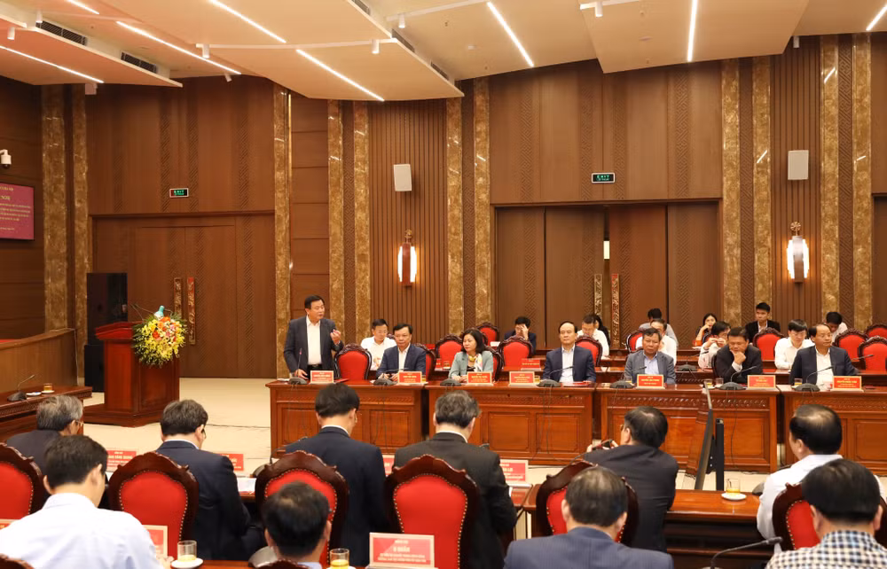 Quang cảnh hội nghị chiều 9/3.