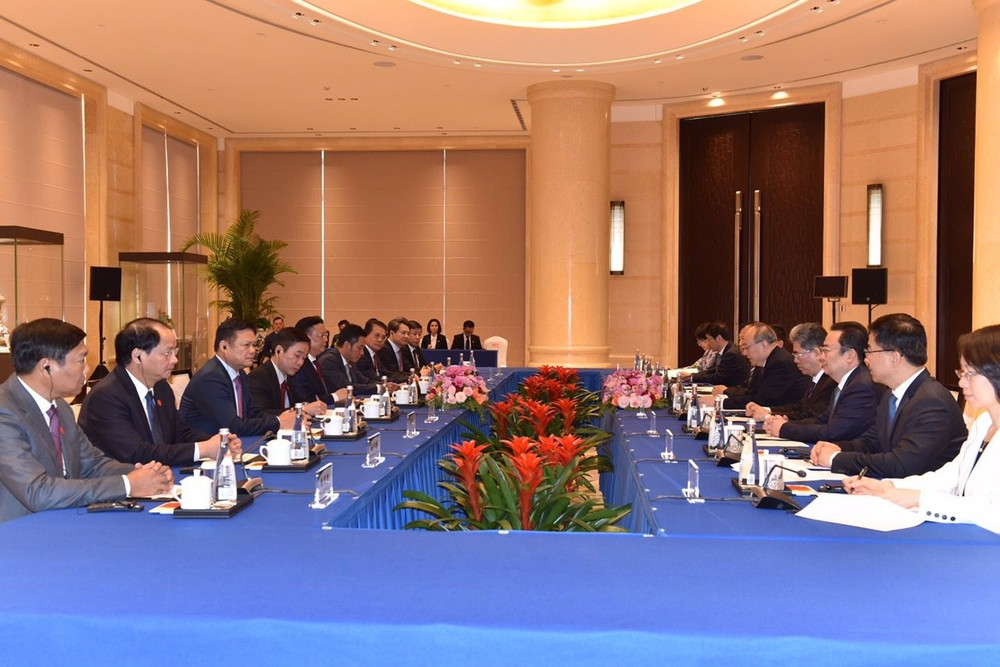 Quang cảnh buổi hội đàm.