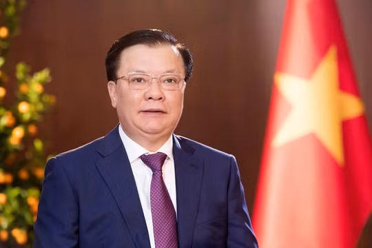 Đồng chí Đinh Tiến Dũng, Ủy viên Bộ Chính trị, Bí thư Thành ủy Hà Nội.