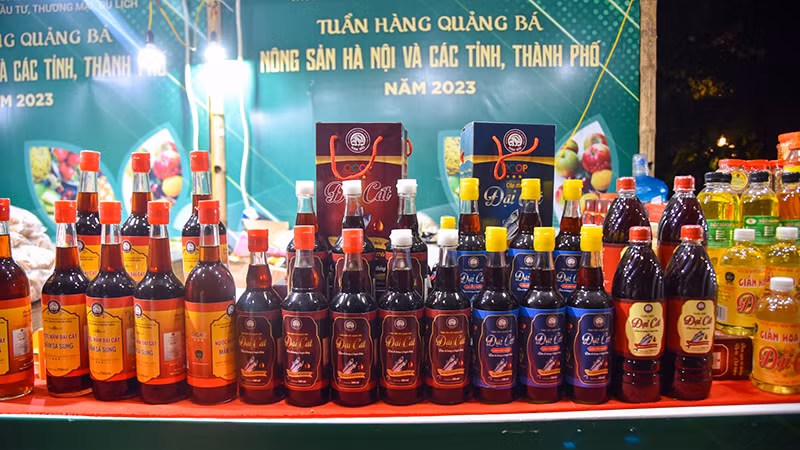 Nước mắm Đại Cát, sản phẩm OCOP 3 sao của huyện Uông Bí, Quảng Ninh. (Ảnh: Nhật Quang)