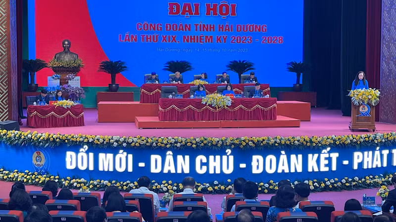 Đại hội Công đoàn tỉnh Hải Dương lần thứ 19 (nhiệm kỳ (2023-2028).
