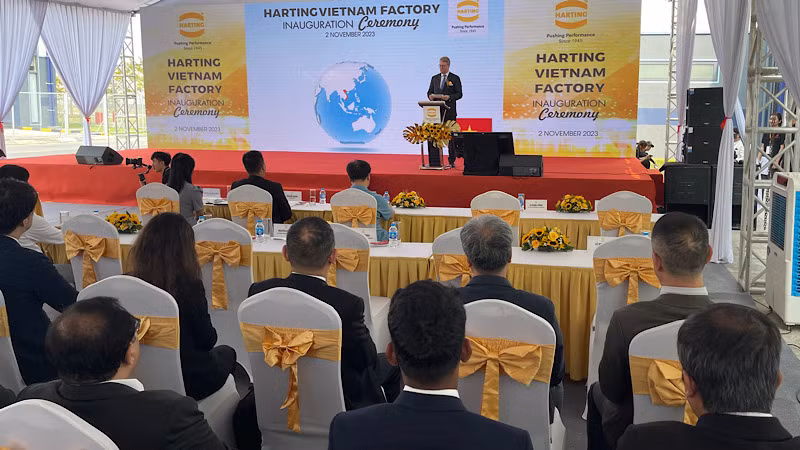 Lễ khai trương nhà máy HARTING Việt Nam tại khu công nghiệp VSIP huyện Cẩm Giàng, tỉnh Hải Dương.