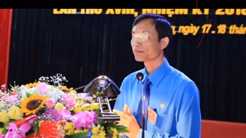 Ông Mai Xuân Anh, nguyên Chủ tịch Liên đoàn Lao động tỉnh Hải Dương.