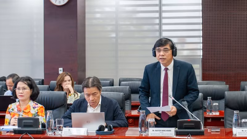 Giám đốc Sở Lao động-Thương binh và Xã hội Đà Nẵng Nguyễn Đăng Hoàng phát biểu.