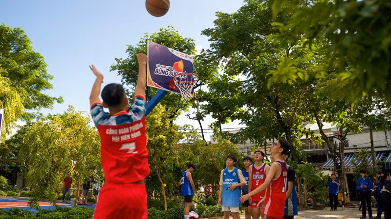 Hạng mục công trình bóng rổ.