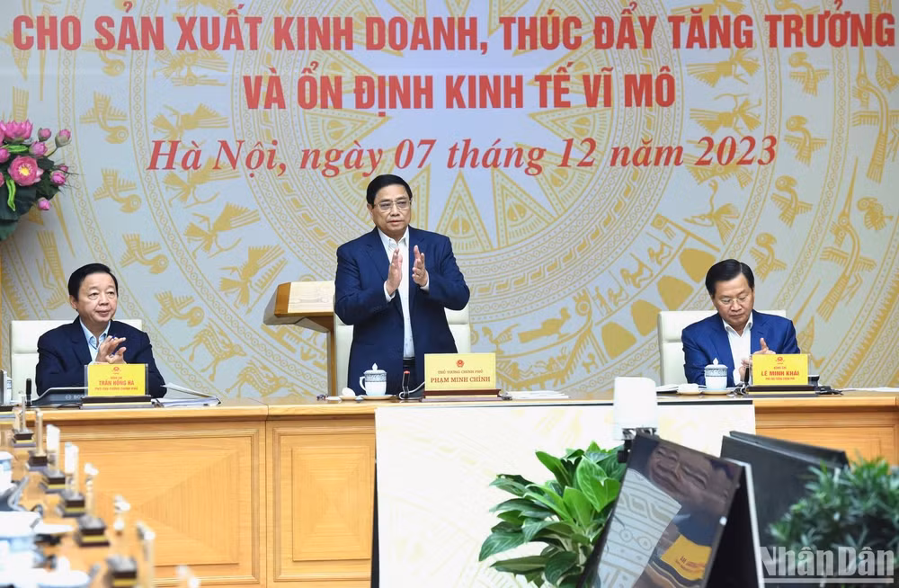 Thủ tướng Phạm Minh Chính dự và chủ trì hội nghị.