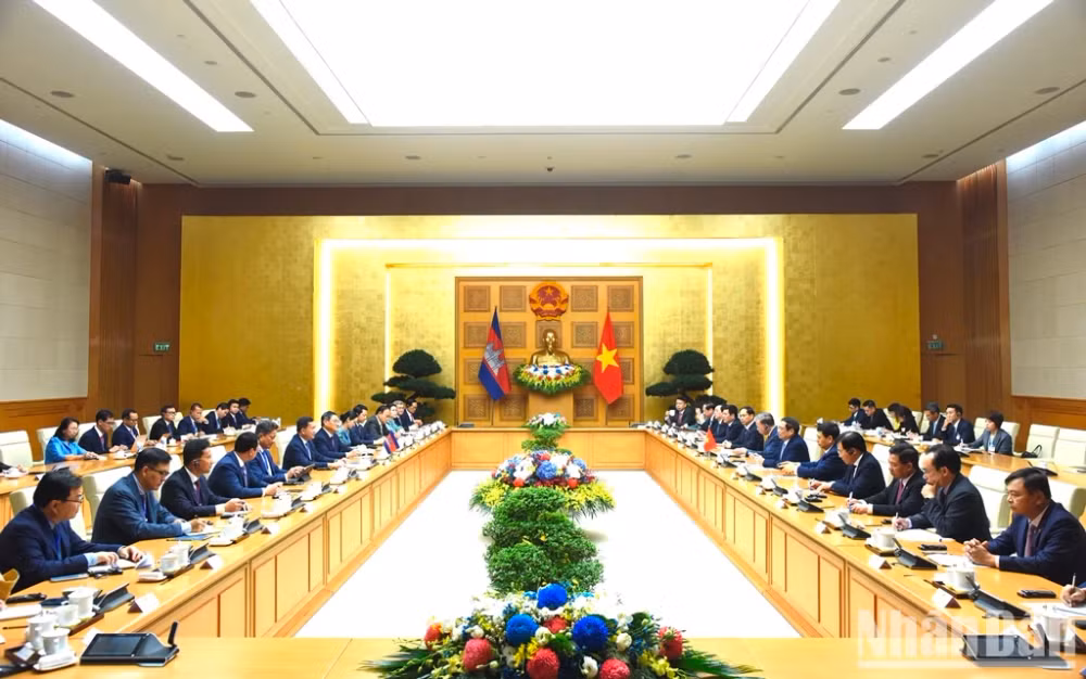 Quang cảnh buổi hội đàm.