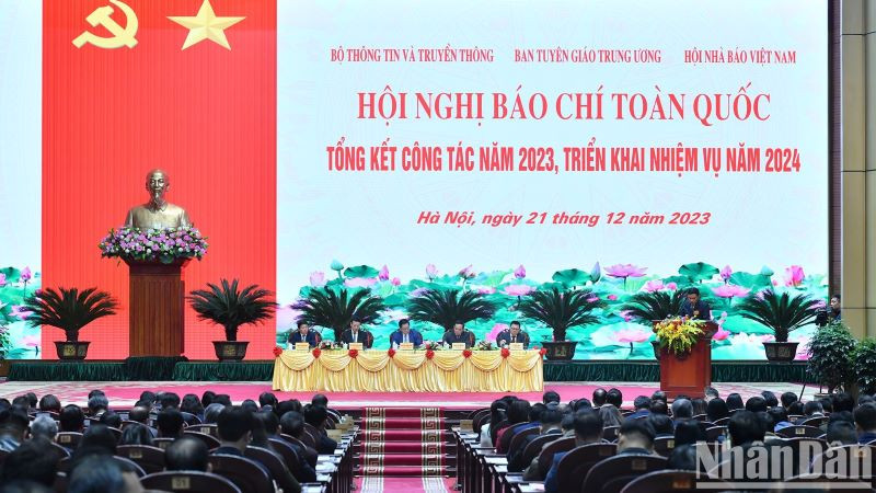 Hội nghị Báo chí toàn quốc tổng kết công tác năm 2023, triển khai nhiệm vụ năm 2024.