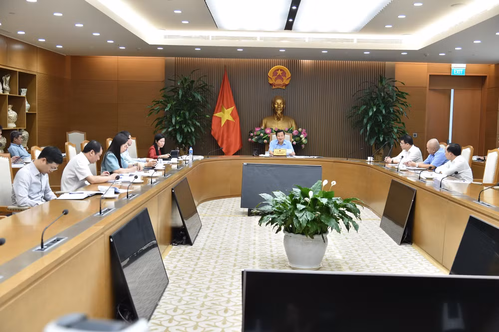 Quang cảnh buổi họp. (Ảnh: VGP)