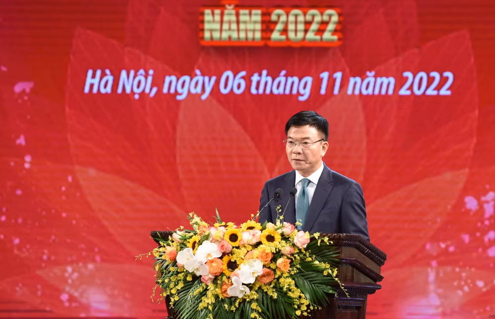 Bộ trưởng Tư pháp phát biểu khai mạc.