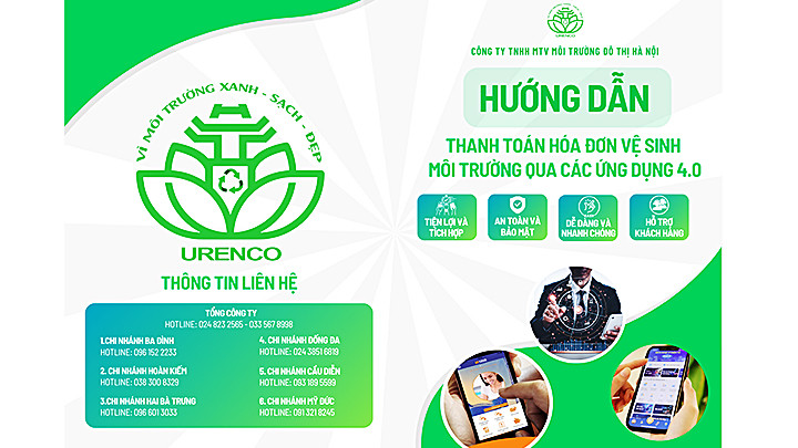 Nộp phí vệ sinh môi trường qua ví điện tử