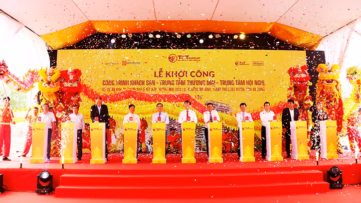 Khởi công công trình Khách sạn-Trung tâm thương mại - Trung tâm hội nghị tại An Giang.