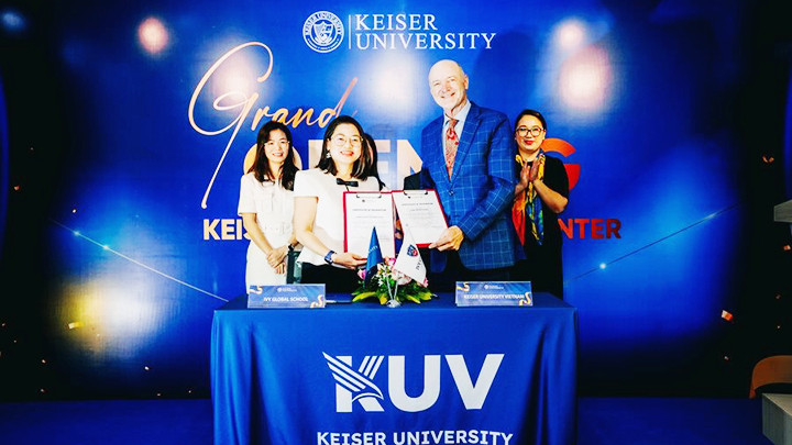 Trường đại học Phú Xuân (TP Huế) và Keiser University (Mỹ) ký hợp tác đào tạo chương trình cử nhân.