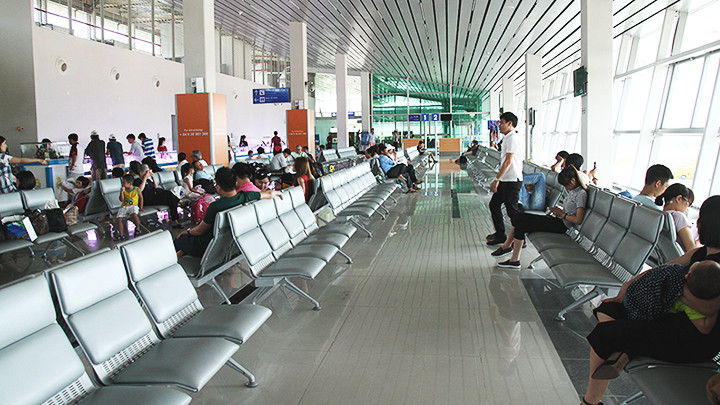 Sảnh chờ lên tàu bay Cảng Hàng không Phú Quốc.