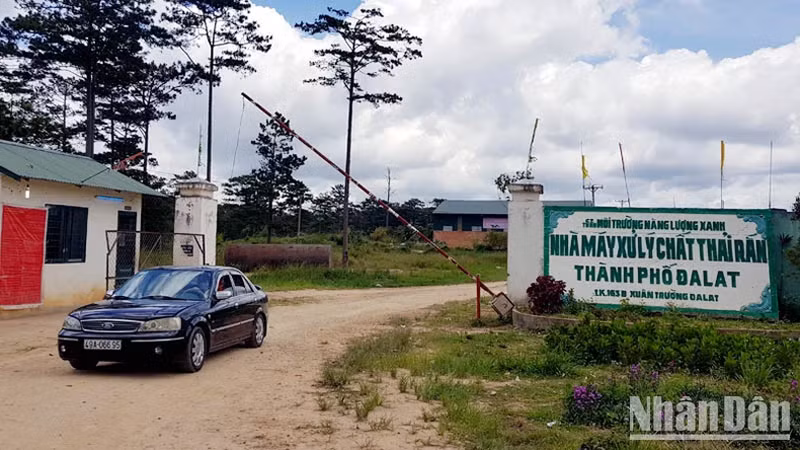 Nhà máy xử lý chất thải rắn Xuân Trường được xây dựng trên diện tích 28ha.