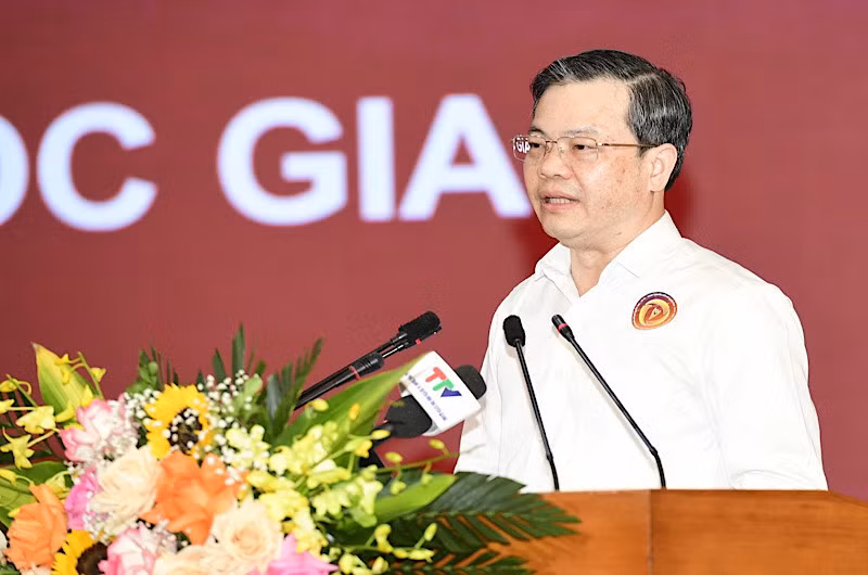 Phó Bí thư Tỉnh ủy, Chủ tịch Ủy ban nhân dân tỉnh Tuyên Quang Nguyễn Văn Sơn phát biểu tại Chương trình.