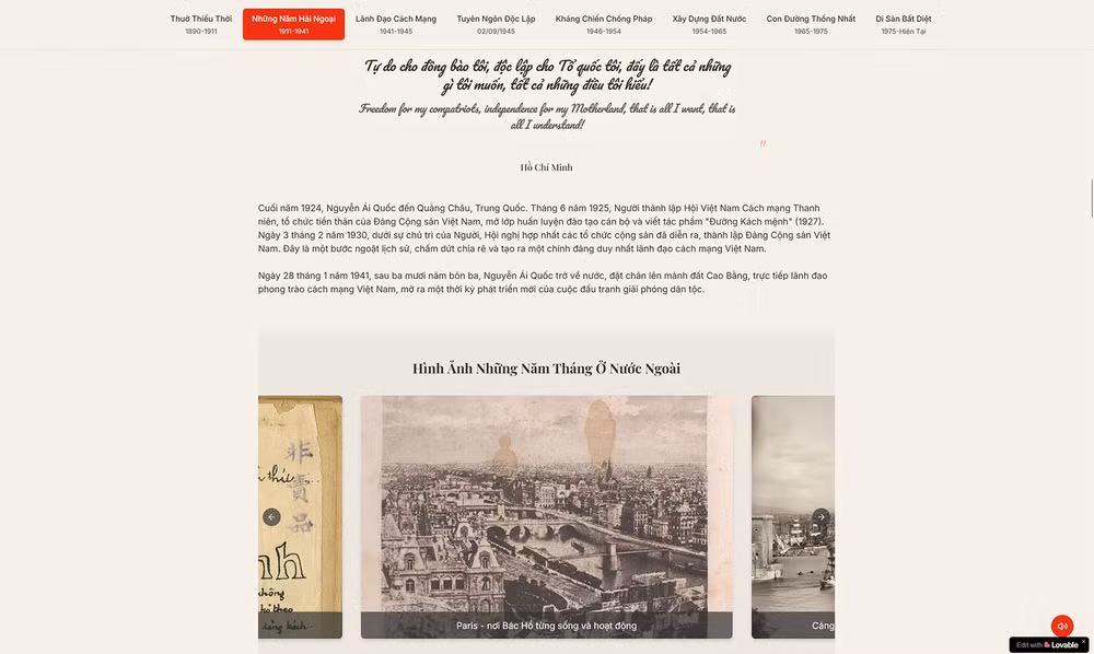 Những câu nói, lời căn dặn của Bác Hồ được lồng ghép gần gũi, thân thiện trong sản phẩm.