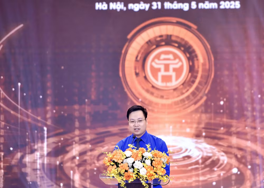 Phó Bí thư Thành đoàn Hà Nội Trần Quang Hưng thông tin về Ngày hội.