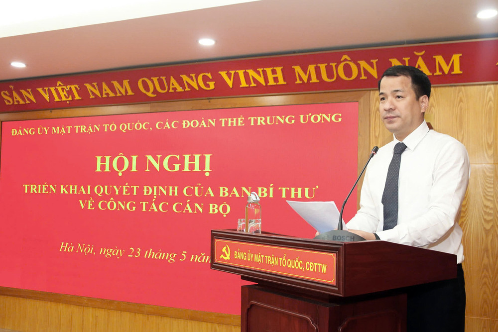 Đồng chí Ngô Văn Cương phát biểu nhận nhiệm vụ. Đồng chí Ngô Văn Cương phát biểu nhận nhiệm vụ.