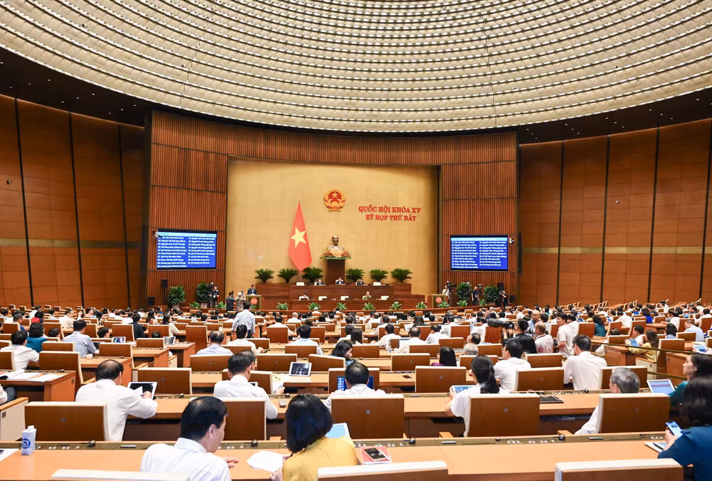 Quang cảnh phiên họp chiều 22/5. (Ảnh: DUY LINH)