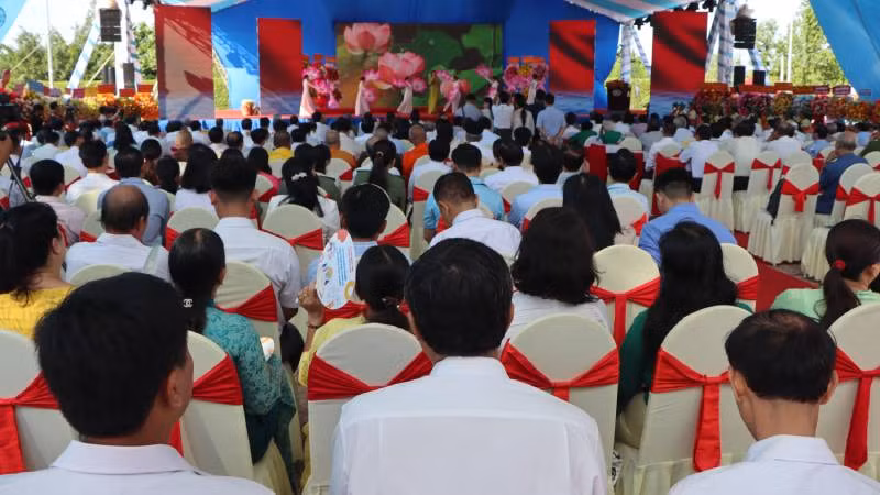 Quang cảnh buổi lễ.