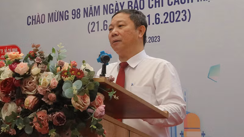 Ông Dương Anh Đức, Phó Chủ tịch Ủy ban nhân Thành phố Hồ Chí Minh phát biểu tại lễ khai mạc.