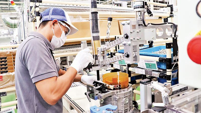 Sản xuất tại một doanh nghiệp ở Đồng Nai. (Ảnh: THIÊN VƯƠNG)