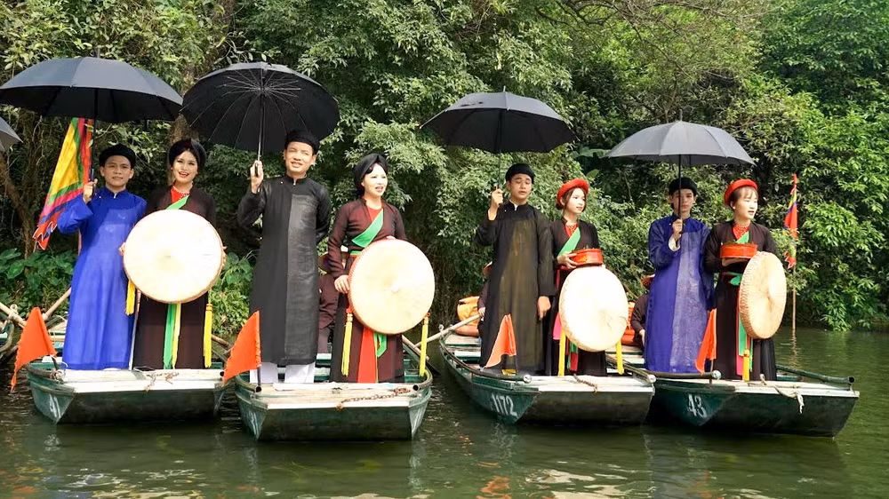 Hát quan họ Bắc Ninh. (Ảnh: Lê Hồng)