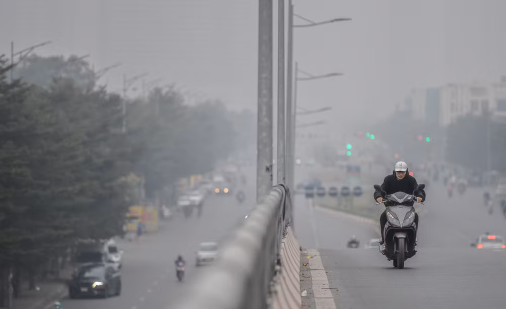 Chất lượng không khí tại Hà Nội cuối năm 2023, đầu năm 2024 thường xuyên ở mức xấu.