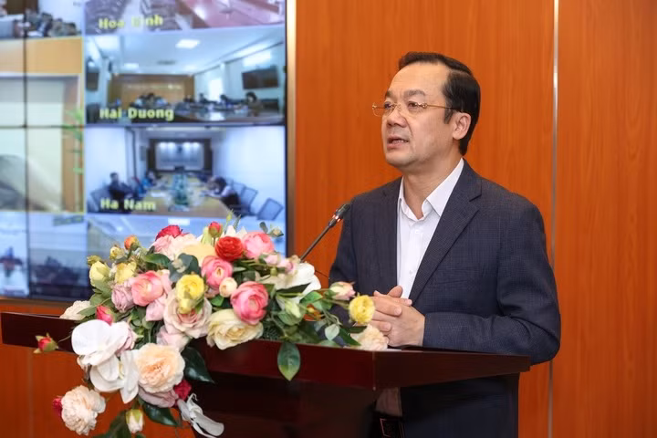 Thứ trưởng Thông tin và Truyền thông Phạm Đức Long phát biểu.