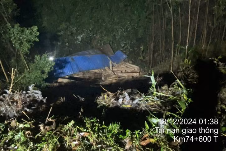 Hiện trường vụ tai nạn.