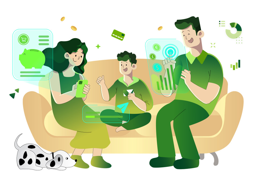 Miễn phí phát hành thẻ phụ đối với gói gia đình VCB Family