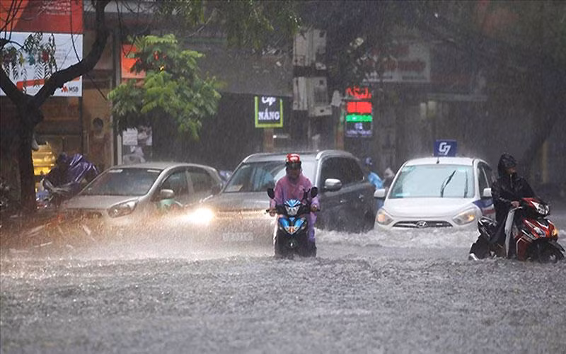 Khu vực Hà Nội từ gần sáng 8-9/9 có mưa vừa, mưa to, có nơi mưa rất to. (Ảnh minh họa)