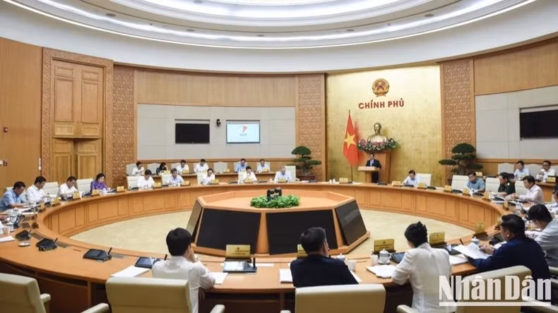 Phiên họp Chính phủ thường kỳ tháng 4 (Ảnh: TRẦN HẢI)