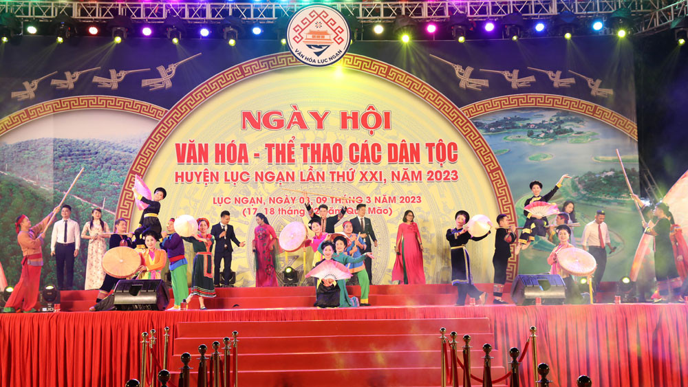 Chương trình nghệ thuật khai mạc ngày hội.
