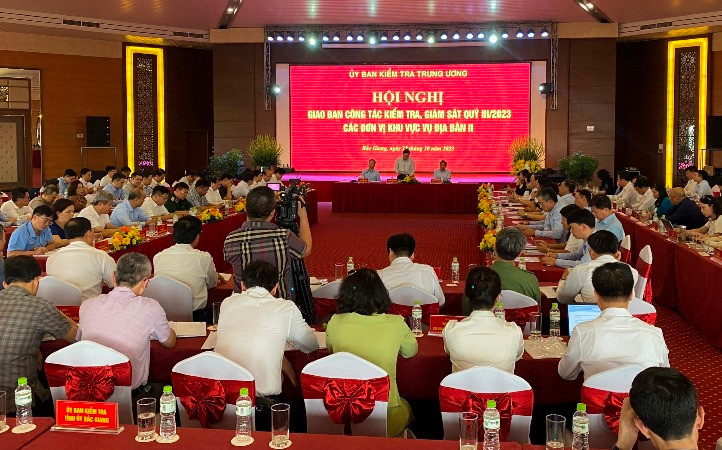 Hội nghị giao ban công tác kiểm tra, giám sát quý III/2023 các đơn vị thuộc Vụ địa bàn II của Ủy ban Kiểm tra Trung ương.
