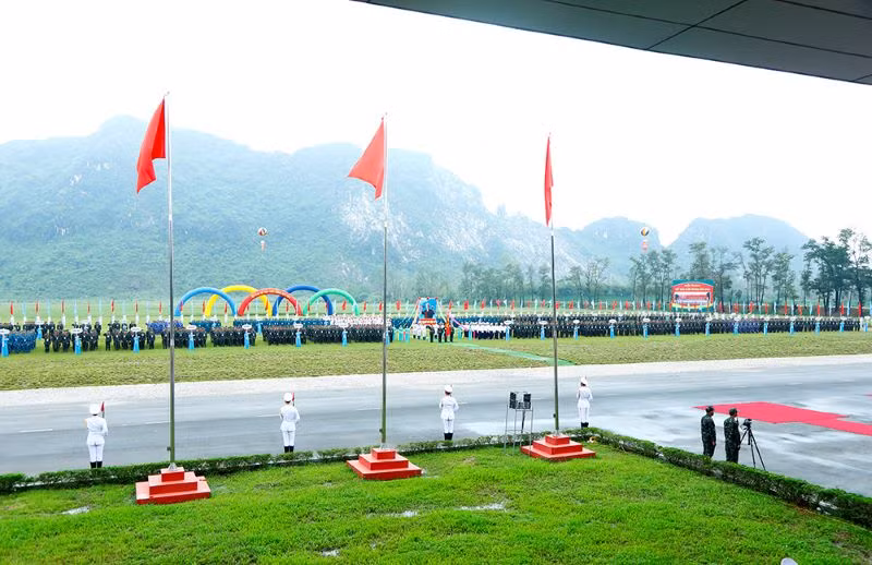 Quang cảnh Lễ khai mạc Hội thao Thể thao quốc phòng năm 2024.