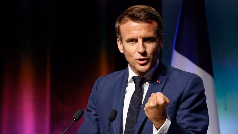 Tổng thống Macron. (Ảnh: BFMTV)