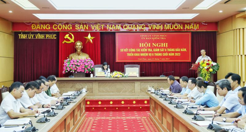 Ủy ban Kiểm tra Tỉnh ủy Vĩnh Phúc triển khai công tác 6 tháng cuối năm 2023.
