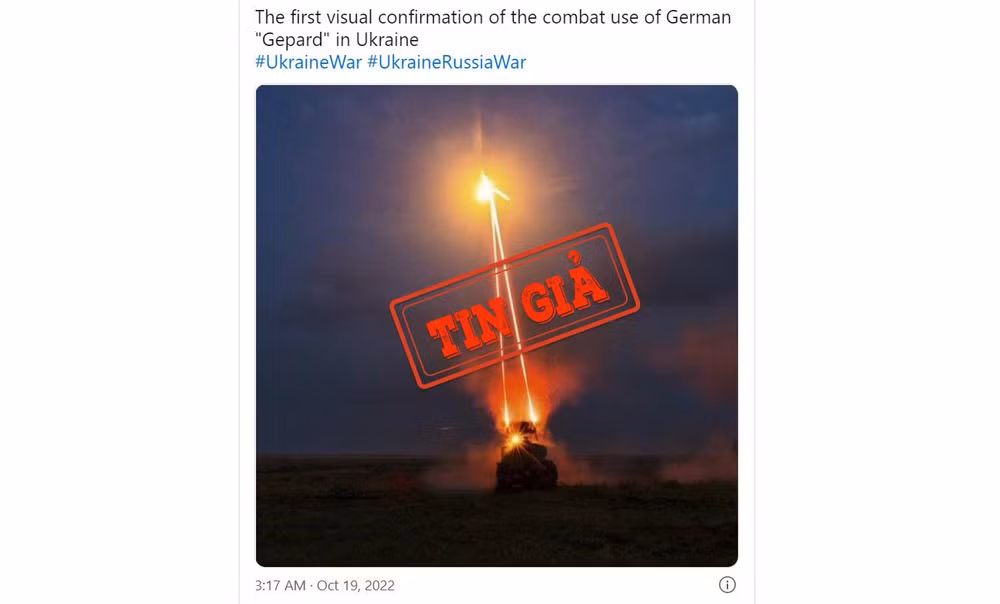 Ảnh chụp màn hình bài đăng trên Twitter.