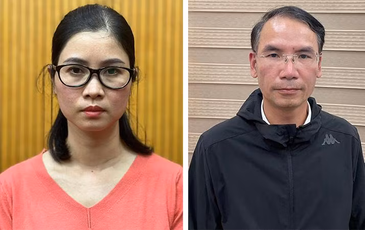 Bà Lê Thị Ngọc Anh và ông Tào Đức Hiệp.